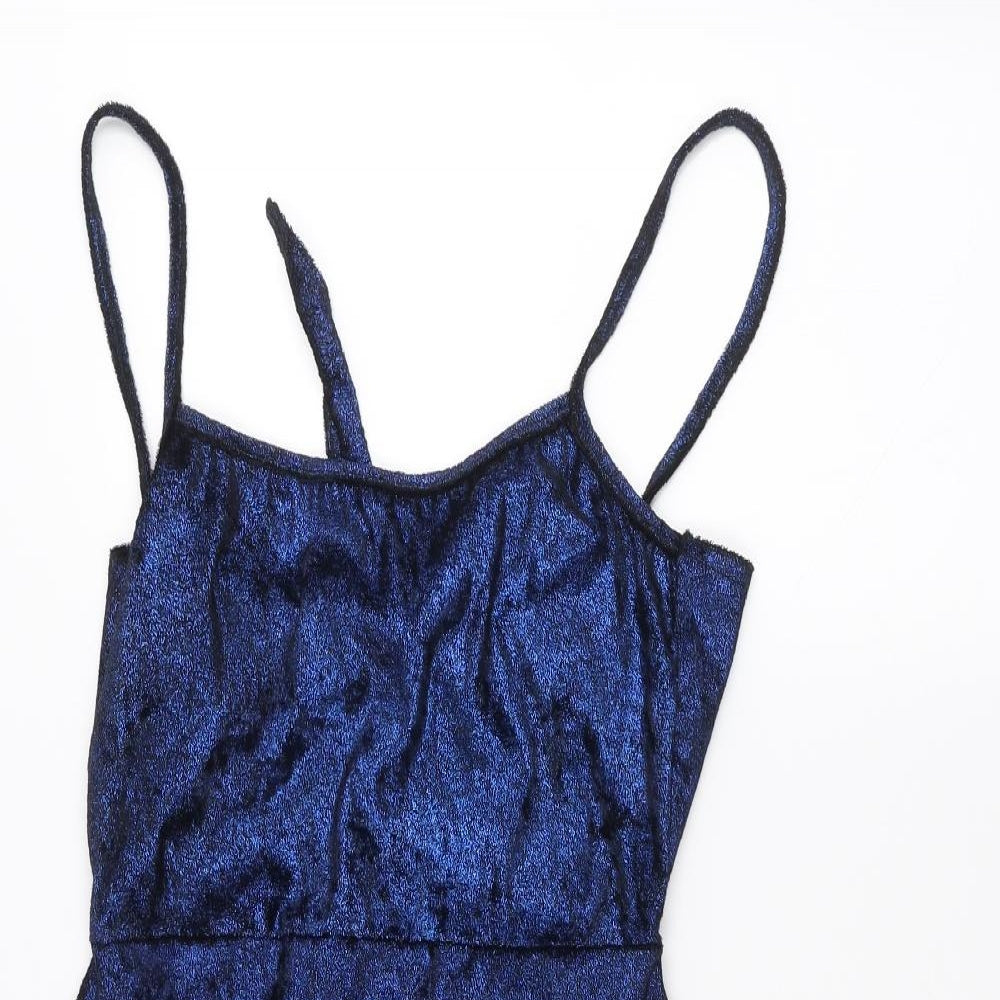 PRETTYLITTLETHING Womens Blue   Pencil Dress  Size 10