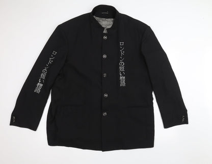 Shortes London Mens Black   Jacket Suit Jacket Size 40