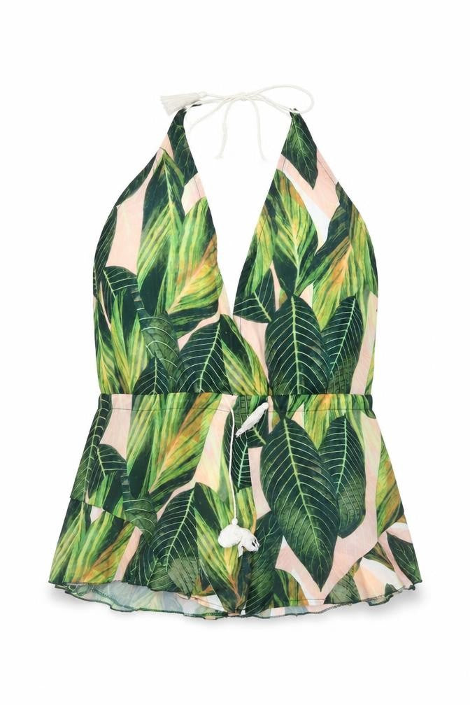 Womens UK Size S Zaful Green Basic Blouse