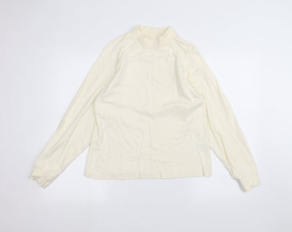 Slimma  Womens White   Basic T-Shirt Size M