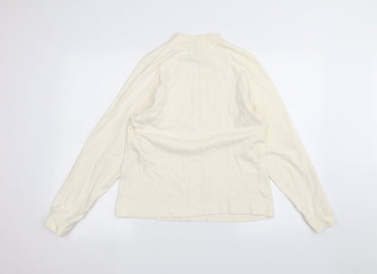 Slimma  Womens White   Basic T-Shirt Size M