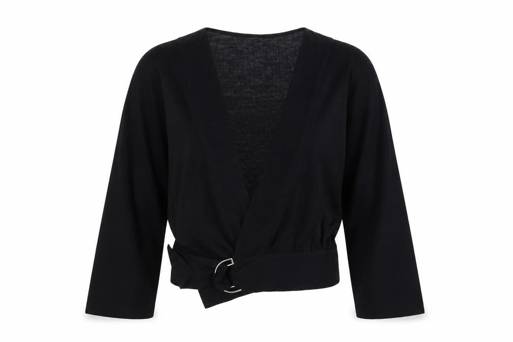 Womens UK Size M Preworn Black Cardigan Jumper