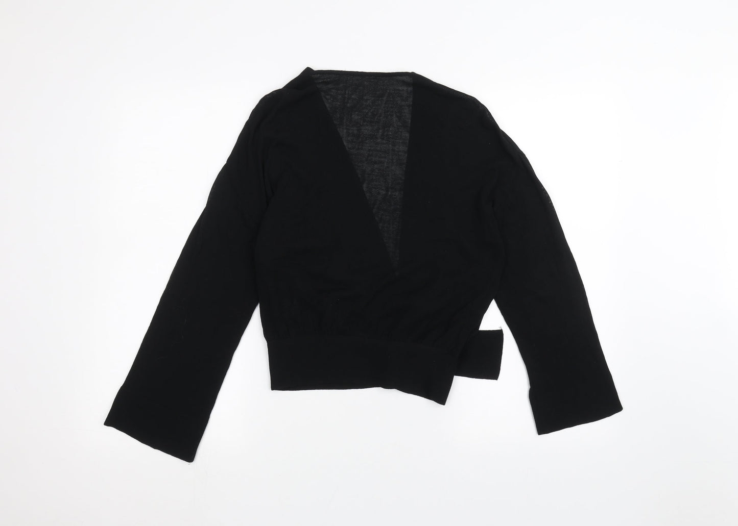 Womens UK Size M Preworn Black Cardigan Jumper
