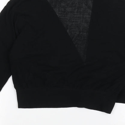 Womens UK Size M Preworn Black Cardigan Jumper