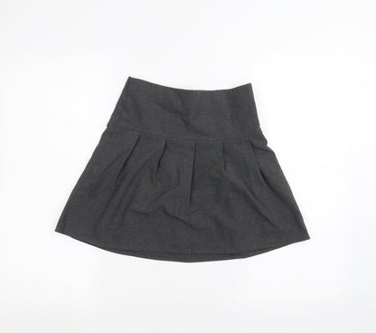 Marks and Spencer Girls Grey   A-Line Skirt Size 8-9 Years