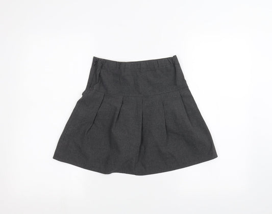 Marks and Spencer Girls Grey   A-Line Skirt Size 8-9 Years