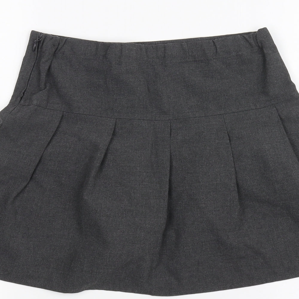 Marks and Spencer Girls Grey   A-Line Skirt Size 8-9 Years