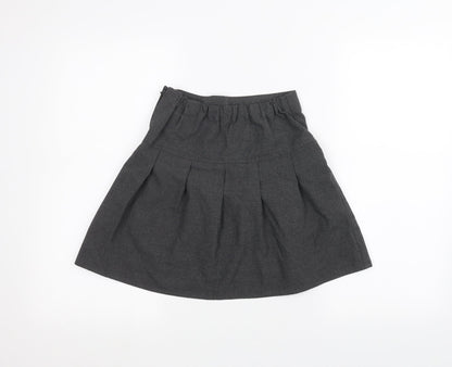 Marks and Spencer Girls Grey   A-Line Skirt Size 8-9 Years