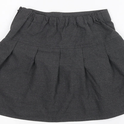 Marks and Spencer Girls Grey   A-Line Skirt Size 8-9 Years