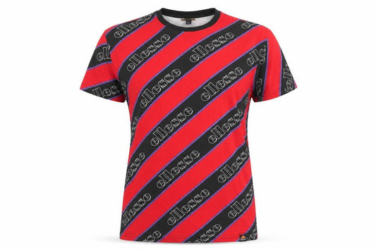 Womens UK Size 8 ellesse Red Basic T-Shirt
