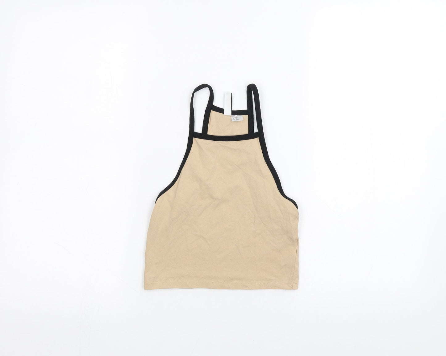 Womens UK Size XS H&M Brown Basic Tank