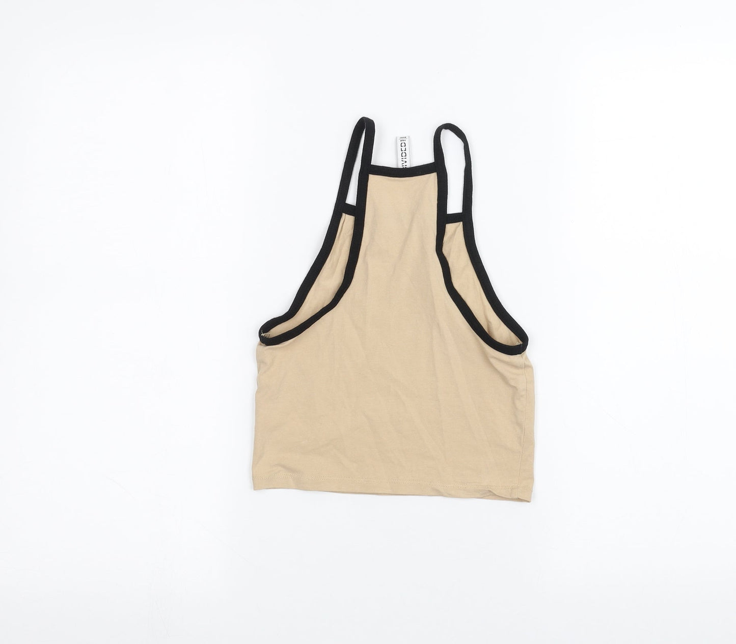 Womens UK Size XS H&M Brown Basic Tank