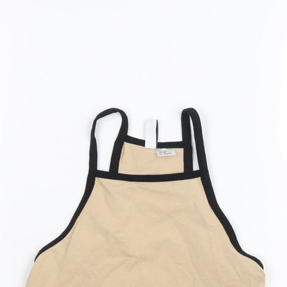 Womens UK Size XS H&M Brown Basic Tank