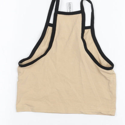 Womens UK Size XS H&M Brown Basic Tank