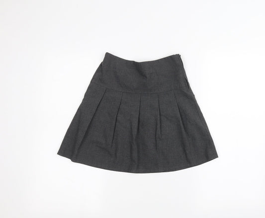Marks and Spencer Girls Grey   A-Line Skirt Size 8-9 Years