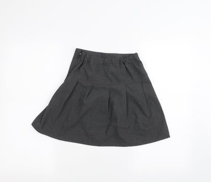 Marks and Spencer Girls Grey   A-Line Skirt Size 8-9 Years