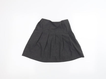 Marks and Spencer Girls Grey   A-Line Skirt Size 8-9 Years
