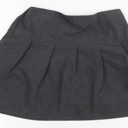 Marks and Spencer Girls Grey   A-Line Skirt Size 8-9 Years