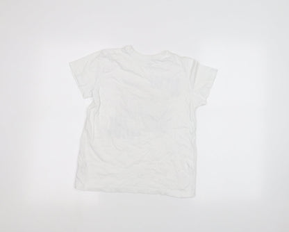 Primark Girls White   Basic T-Shirt Size 9-10 Years
