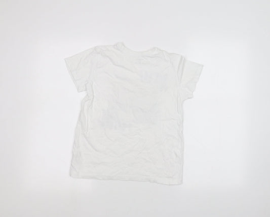 Primark Girls White   Basic T-Shirt Size 9-10 Years
