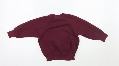 Russell Girls Purple   Pullover Sweatshirt Size 3-4 Years