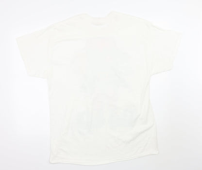 Mens UK Size XL Gildan White  T-Shirt