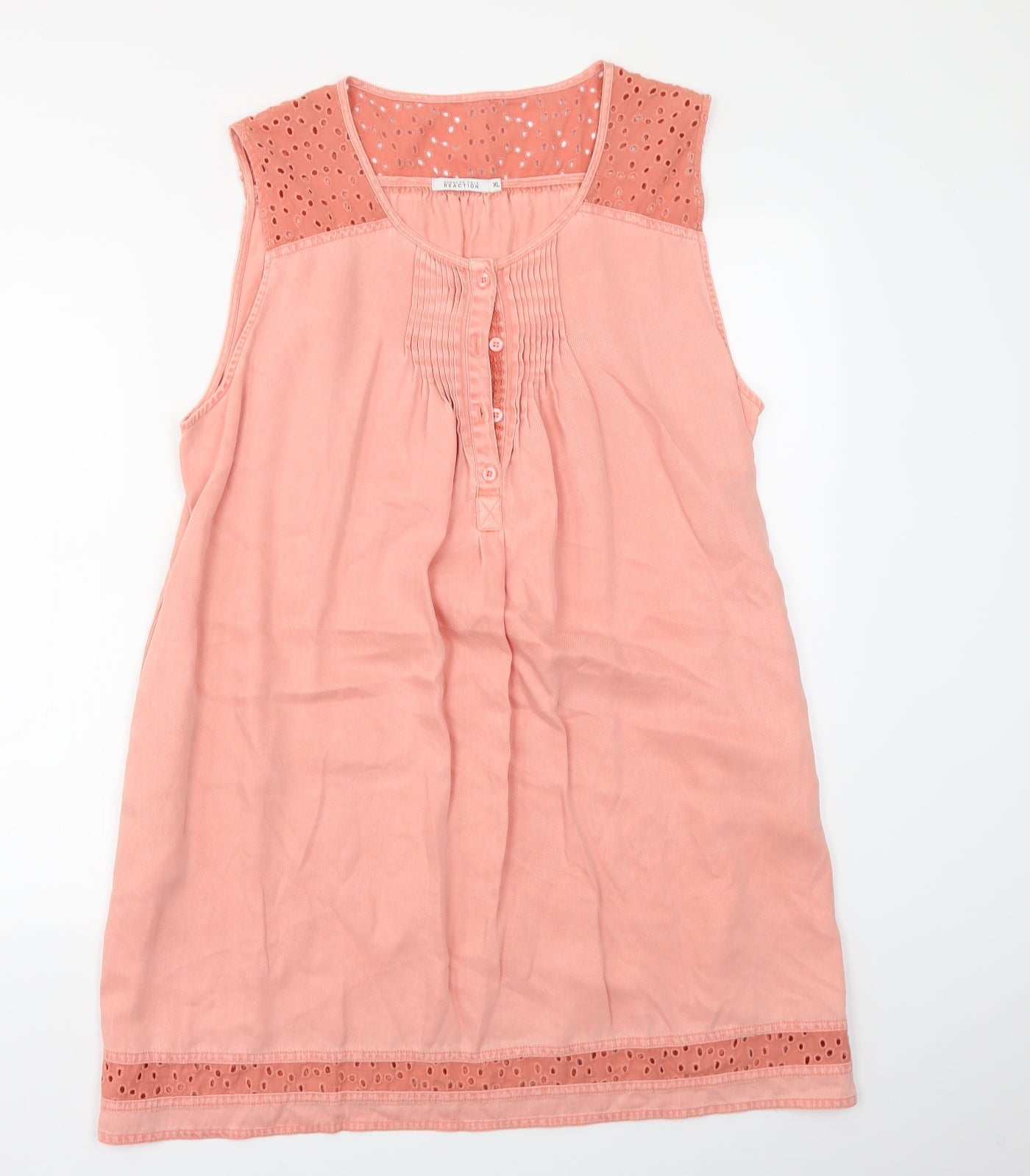 Womens UK Size XL Kenneth Cole Pink Tunic Tank
