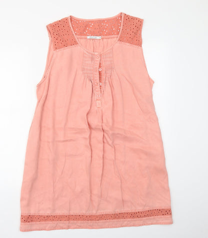 Womens UK Size XL Kenneth Cole Pink Tunic Tank