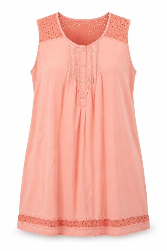 Womens UK Size XL Kenneth Cole Pink Tunic Tank