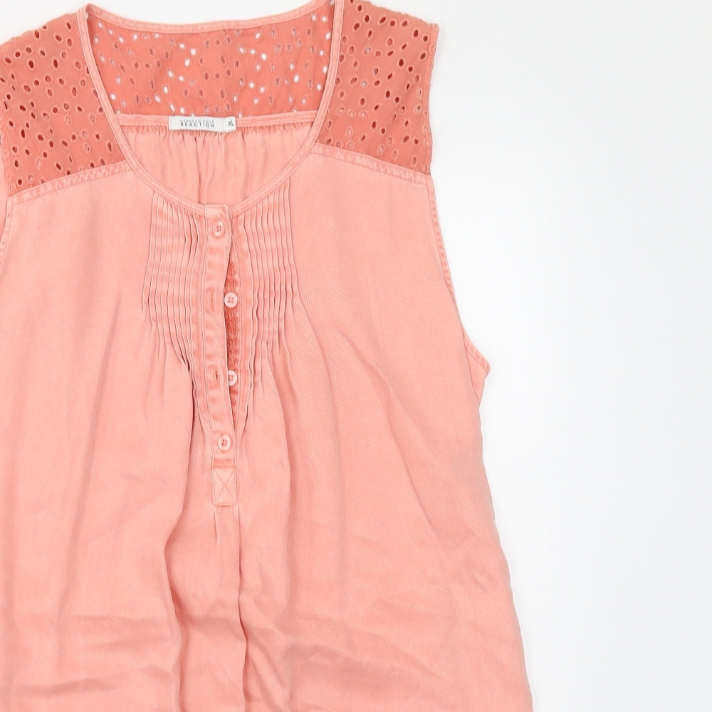 Womens UK Size XL Kenneth Cole Pink Tunic Tank
