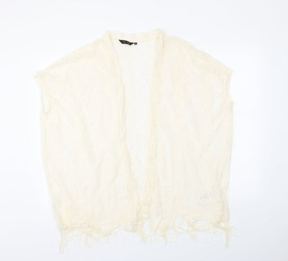 Womens UK Size M New Look Ivory Cardigan Jumper