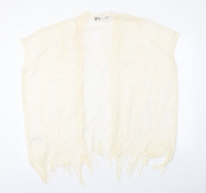 Womens UK Size M New Look Ivory Cardigan Jumper