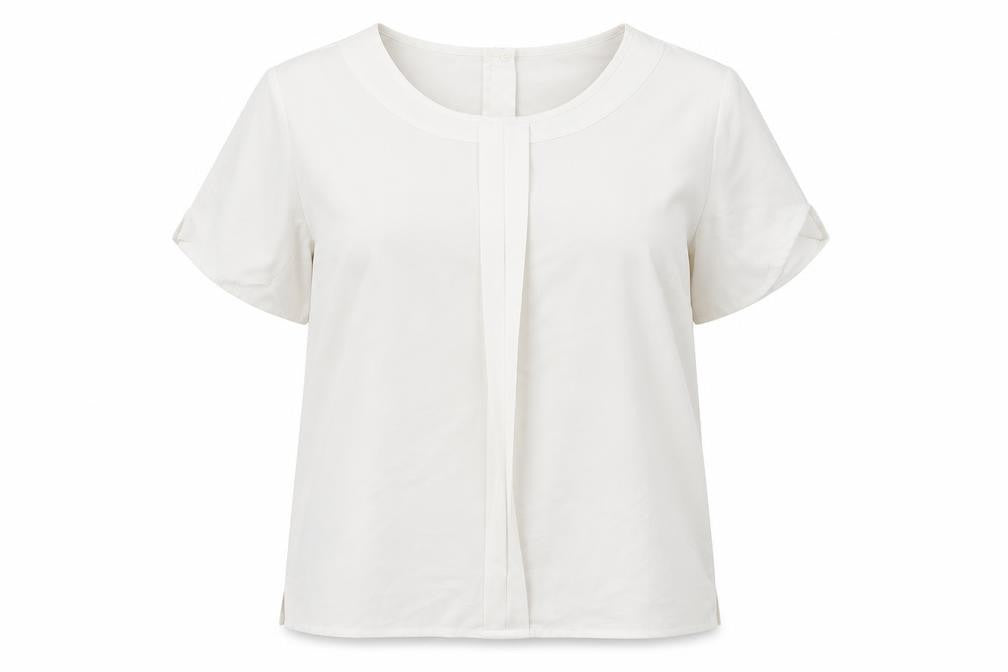 Womens UK Size L Preworn White Basic Blouse