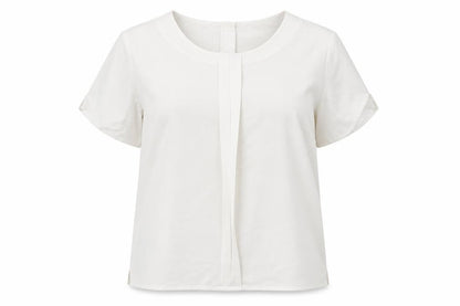 Womens UK Size L Preworn White Basic Blouse