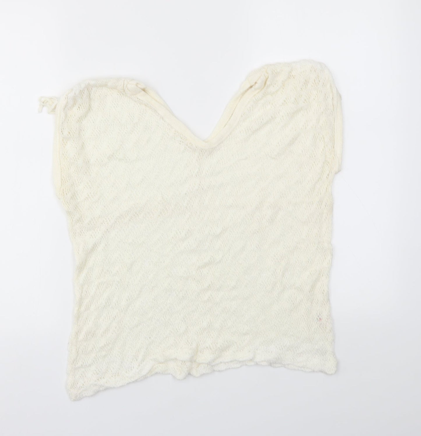 Womens UK Size M Preworn White Basic Blouse