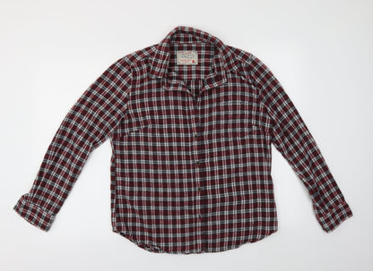 Mens UK Size L Jachs MFG Red  Button-Up Long Sleeve Casual Shirt
