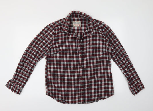 Mens UK Size L Jachs MFG Red  Button-Up Long Sleeve Casual Shirt