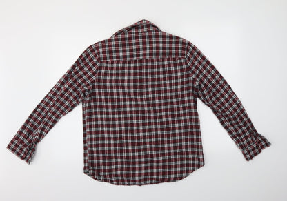 Mens UK Size L Jachs MFG Red  Button-Up Long Sleeve Casual Shirt