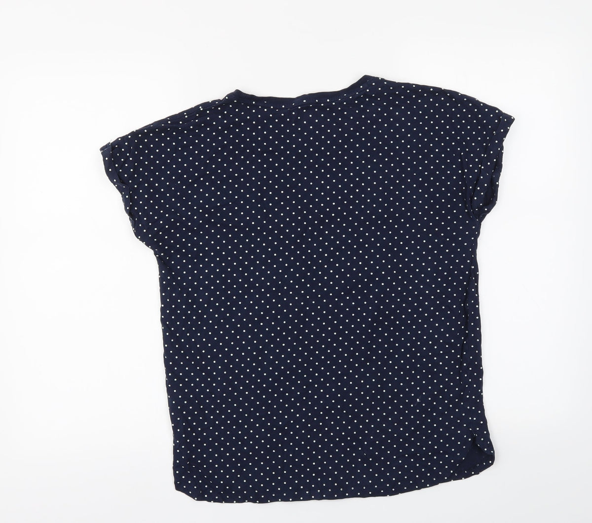 Nutmeg Womens Blue Polka Dot  Top Pyjama Top Size 8