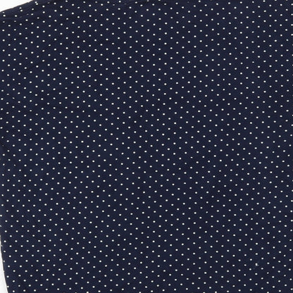 Nutmeg Womens Blue Polka Dot  Top Pyjama Top Size 8