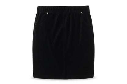 With Love Womens Black   Straight & Pencil Skirt Size L