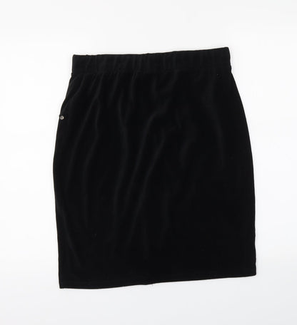 With Love Womens Black   Straight & Pencil Skirt Size L