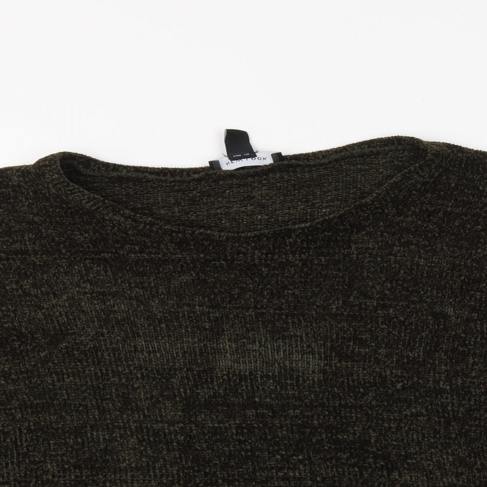 Womens UK Size M New Look Green Pullover Jumper