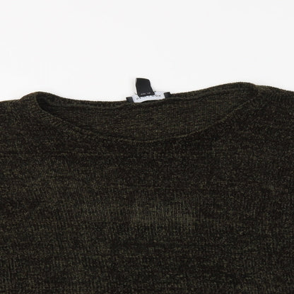 Womens UK Size M New Look Green Pullover Jumper