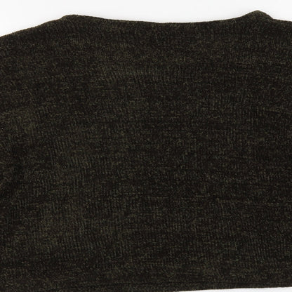 Womens UK Size M New Look Green Pullover Jumper