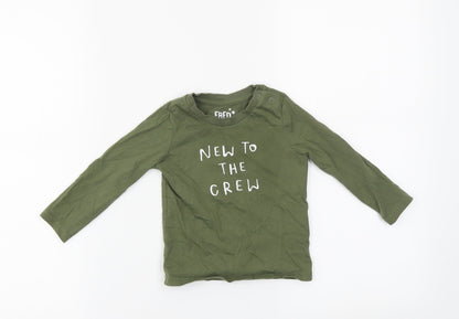 F&F Baby Green   Basic T-Shirt Size 9-12 Months