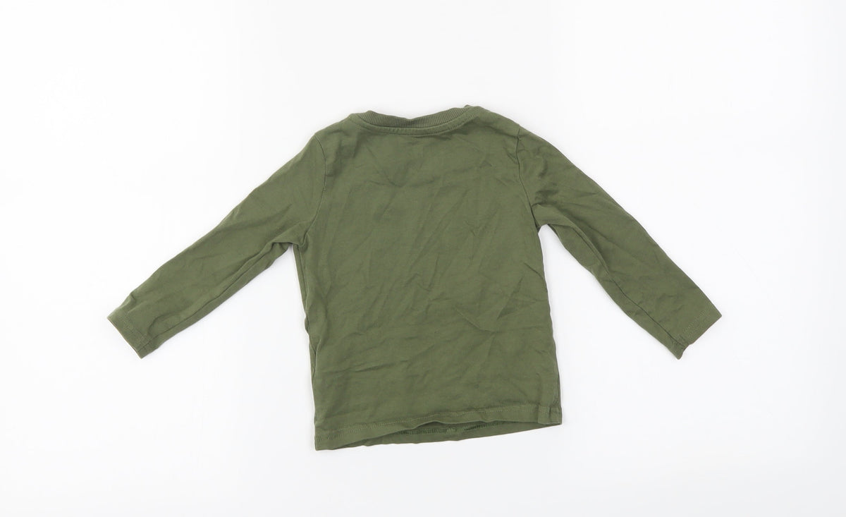 F&F Baby Green   Basic T-Shirt Size 9-12 Months
