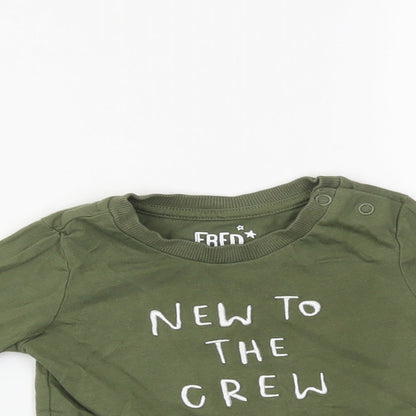 F&F Baby Green   Basic T-Shirt Size 9-12 Months