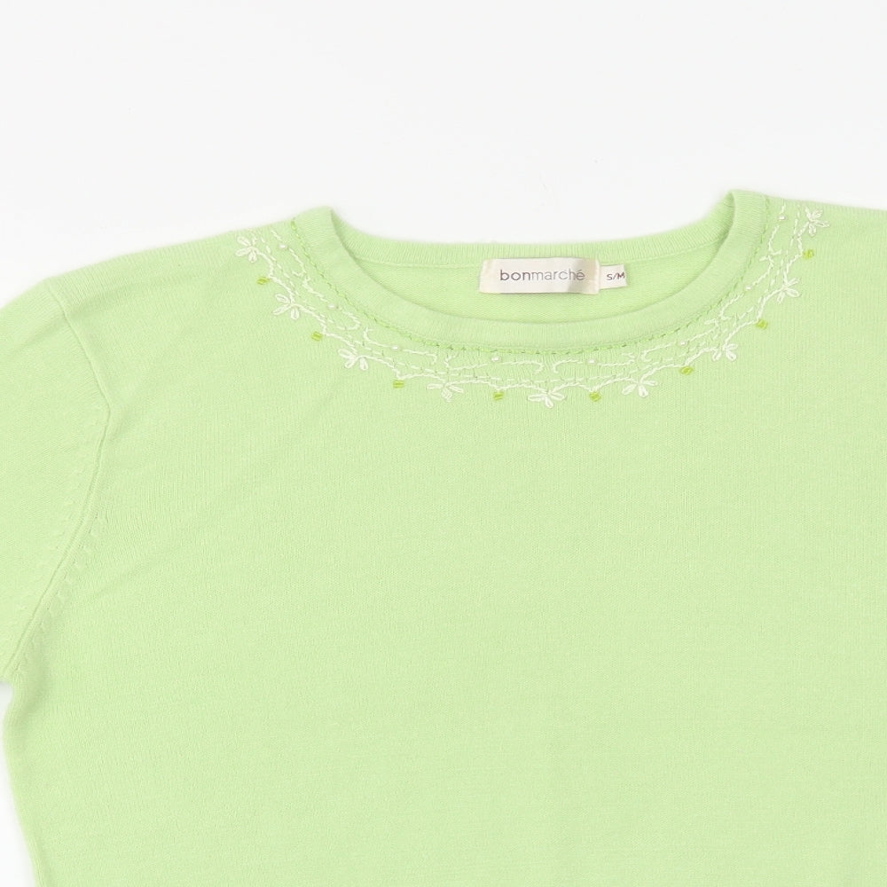 Womens UK Size M Bonmarché Green Pullover Jumper