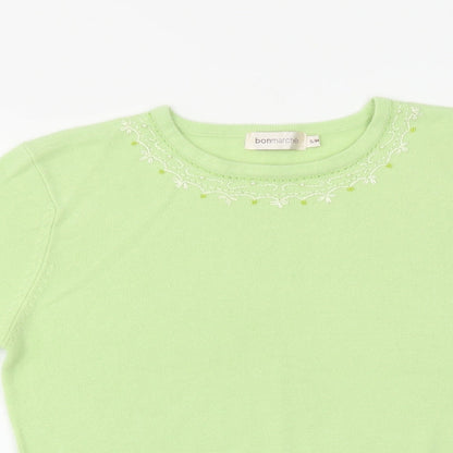 Womens UK Size M Bonmarché Green Pullover Jumper